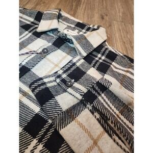 Sperry Premium Apparel Men's Plaid Flannel Shirt Long Sleeve Stretch Size Large